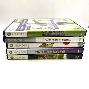 Lot Of 5 Kinect Video Games Your Shape: Fitness Evolved 2012 Microsoft Xbox 360